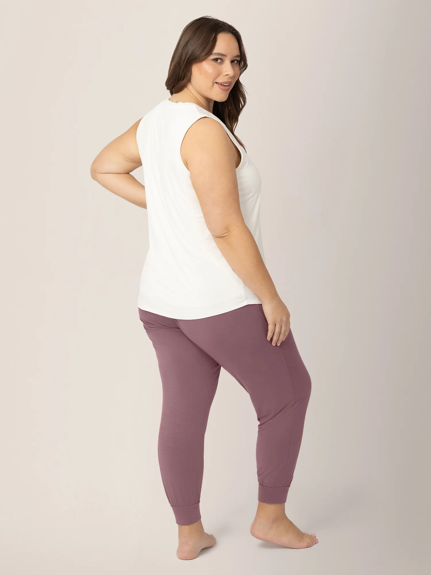 Bamboo Maternity & Nursing Tank | White - Image 5