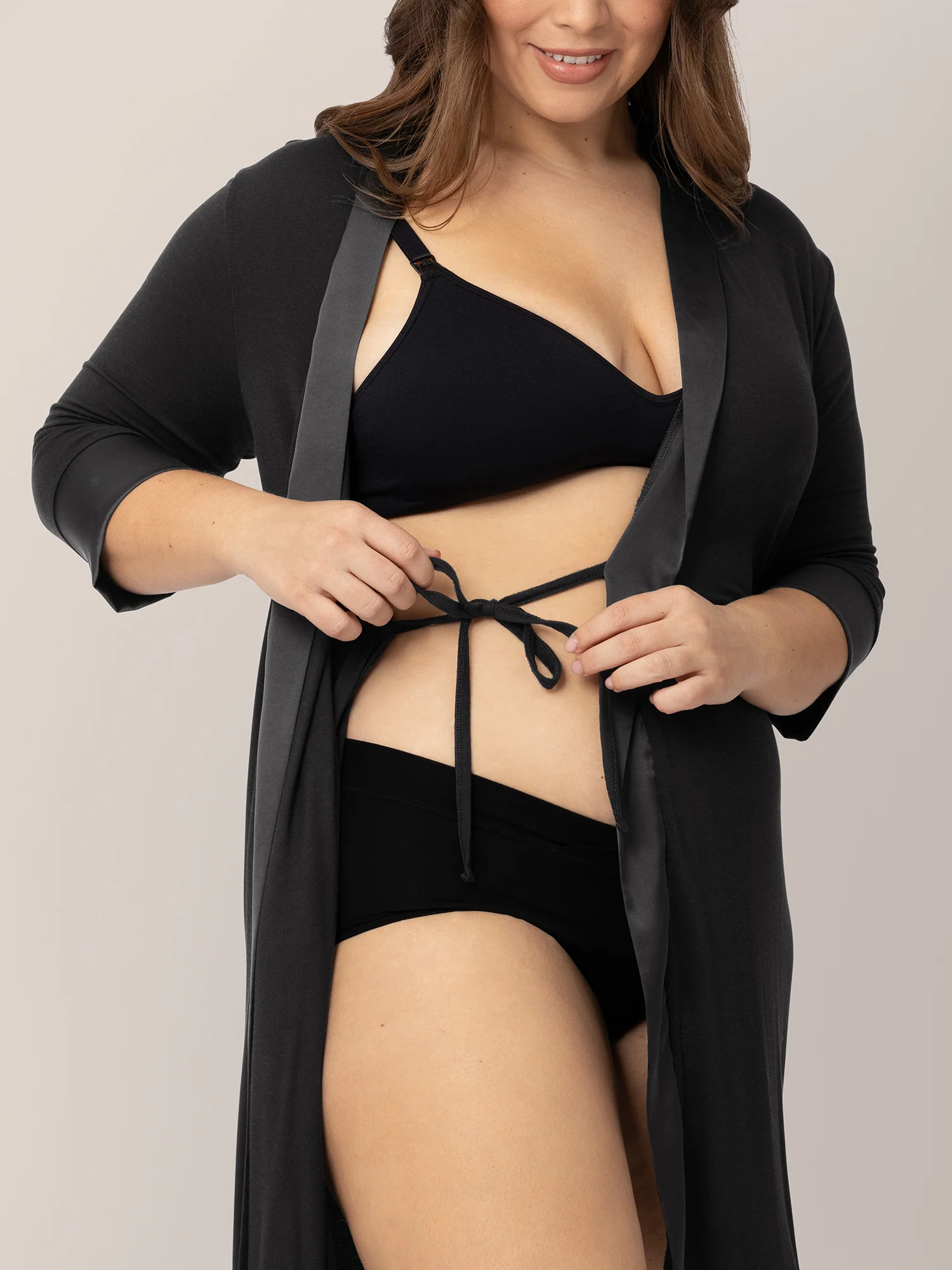 Emmaline Robe | Black - Image 6