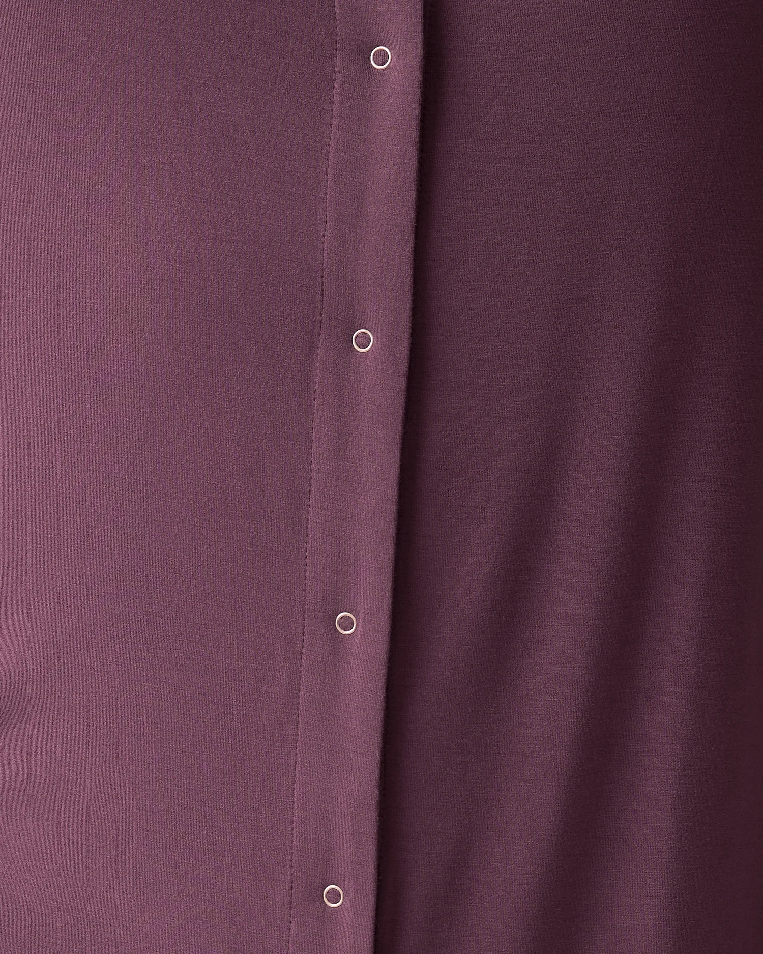 Ruffle Strap Labor & Delivery Gown | Burgundy Plum - Image 5