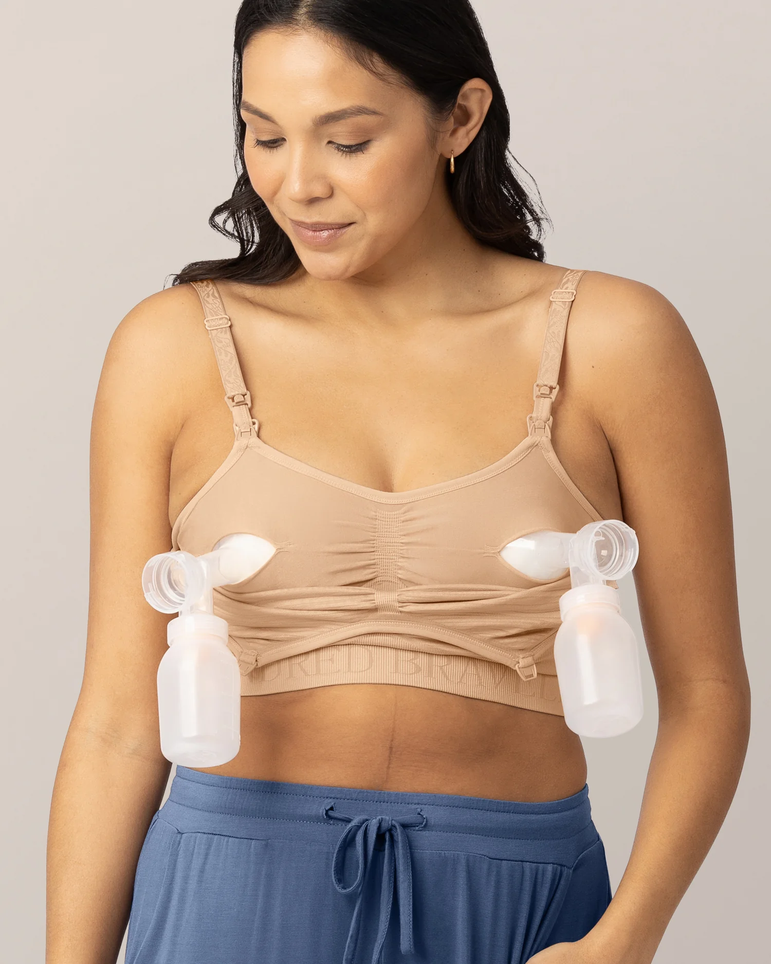 Sublime® Hands-Free Pumping Bra Two-Pack | Beige - Image 4
