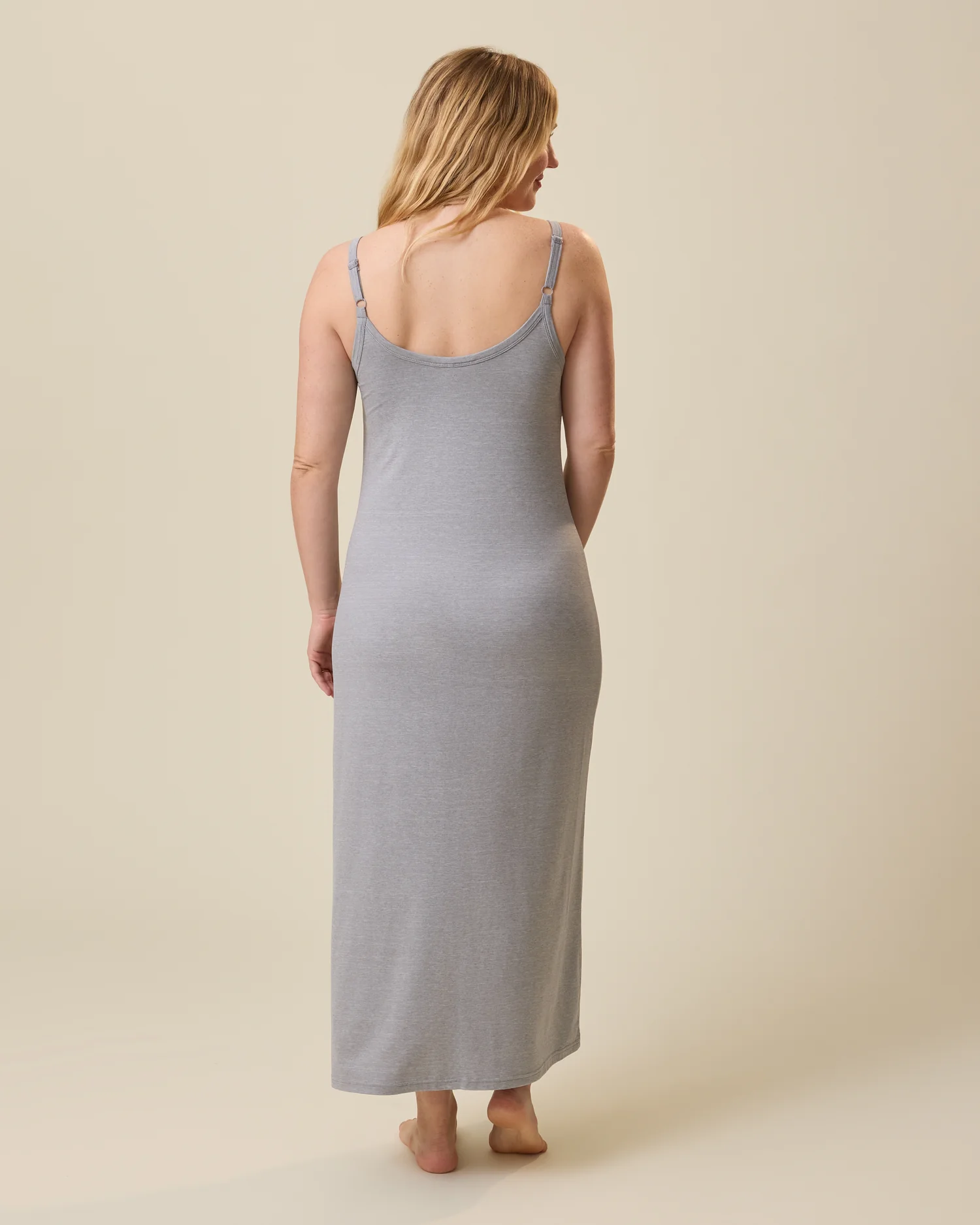 The Sunday Maternity & Nursing Lounge Dress | Grey Heather - Image 6