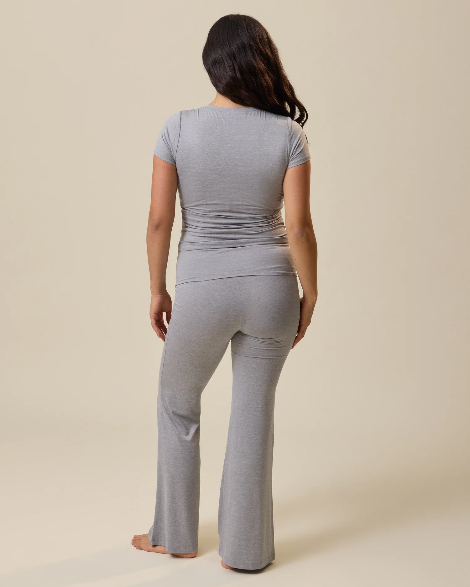 The Sunday Maternity & Nursing Pajama Set | Grey Heather - Image 6