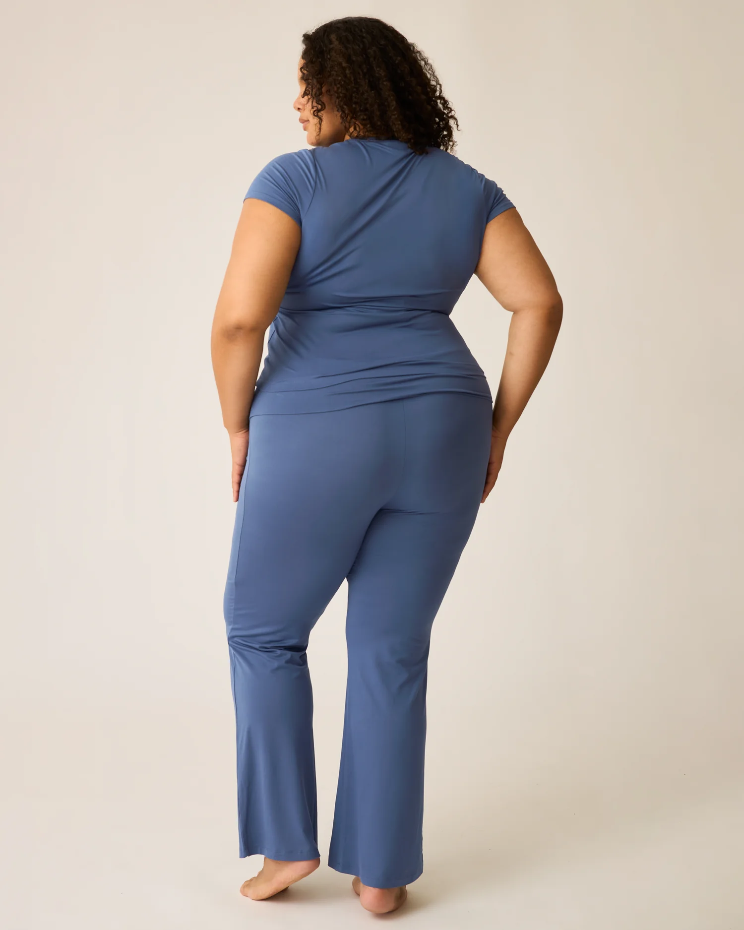 The Sunday Maternity & Nursing Pajama Set | Slate Blue - Image 6