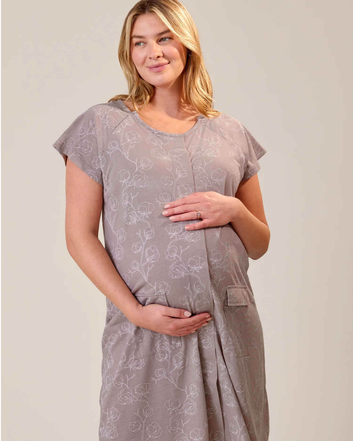 Universal Labor & Delivery Gown | Lilac Bloom - Image 3